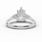 Vionne Pear Three-Stone Engagement Ring Ring ABER-107-PR-LGD-6  - Abtin & Co.
