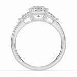 Vionne Radiant Three-Stone Engagement Ring Ring ABER-107-RA-LGD-6  - Abtin & Co.