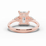 Vionne Radiant Three-Stone Engagement Ring Ring ABER-107-RA-LGD-11  - Abtin & Co.
