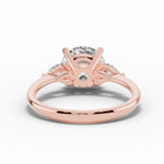 Vionne Round Three-Stone Engagement Ring Ring ABER-107-RD-LGD-11  - Abtin & Co.