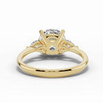Vionne Round Three-Stone Engagement Ring Ring ABER-107-RD-LGD-1  - Abtin & Co.