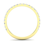 14k Gold Pave Diamond Stackable Ring Wedding Band - Abtin & Company 