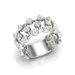 14k Gold Bubble Bezel Set Diamond Ring - Abtin & Company 