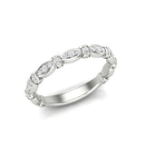 14k Gold Vintage Style Diamond Stackable Ring Wedding Band - Abtin & Company 