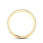14k Gold Delicate Diamond Stackable Ring Wedding Band - Abtin & Company 