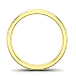 14k Diamond Spangled Stackable Ring Wedding Band - Abtin & Company 