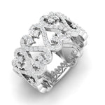 14k Gold Heart Diamond Fashion Ring - Abtin & Company 