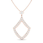 14K Diamond Open Pear-Shape Pendant Pendant ABP-101-D  - Abtin & Co.