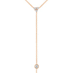 14K Diamond Y-Necklace Lariat Necklace Necklace ABN-111-D  - Abtin & Co.