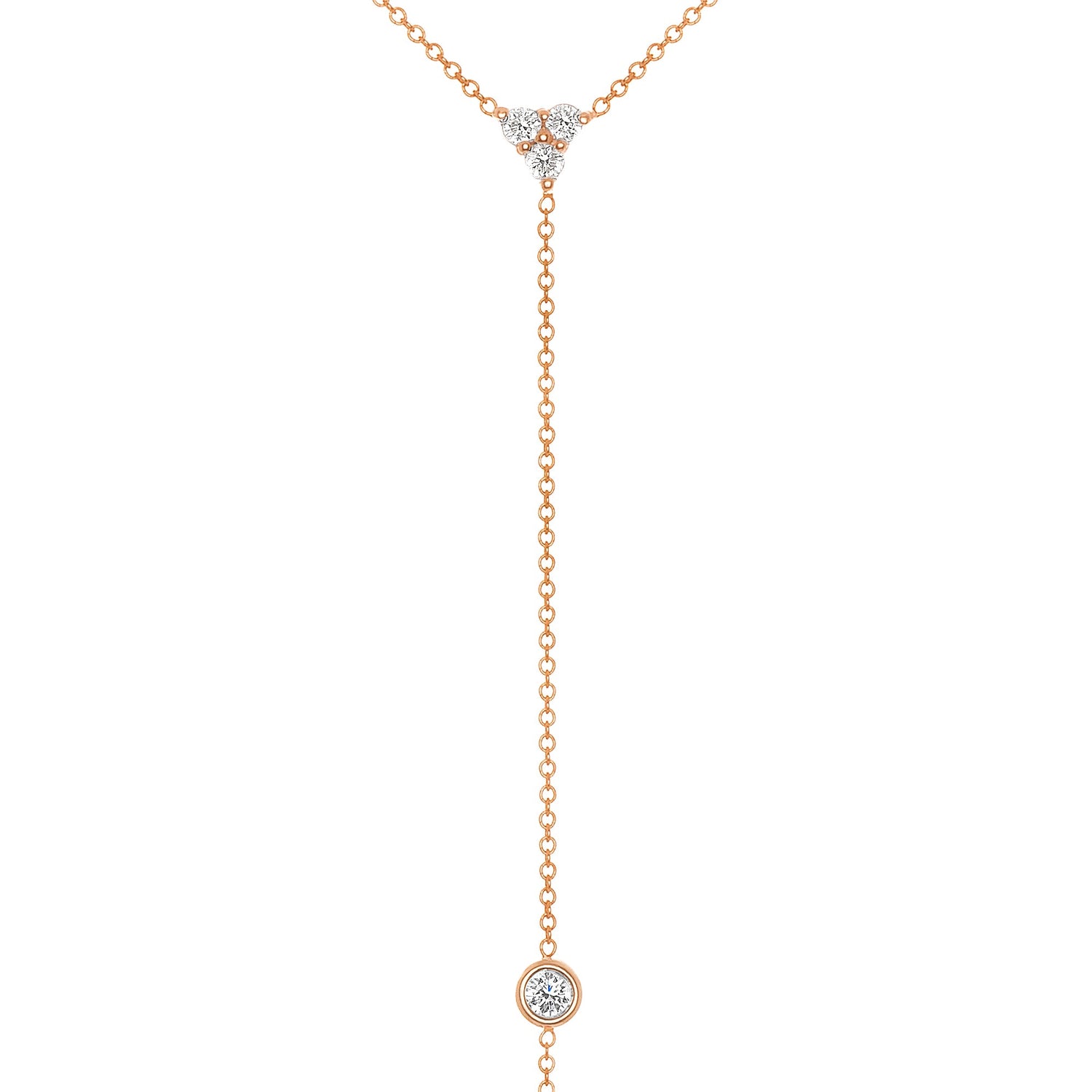 14K Diamond Y-Necklace Lariat Necklace Necklace ABN-111-D  - Abtin & Co.