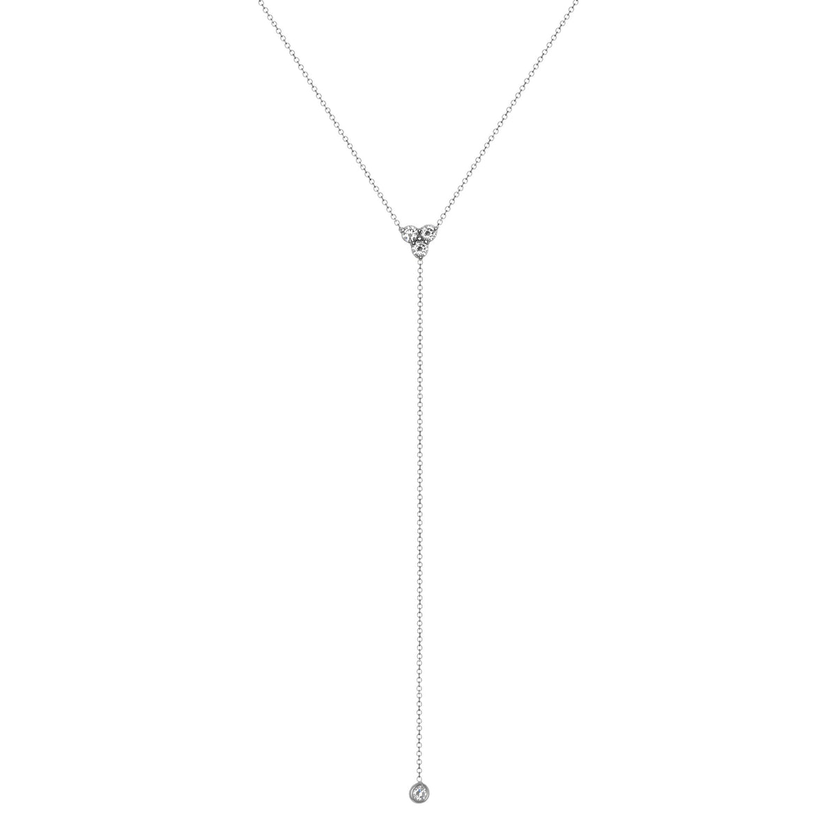 14K Diamond Y-Necklace Lariat Necklace Necklace ABN-46-D  - Abtin & Co.