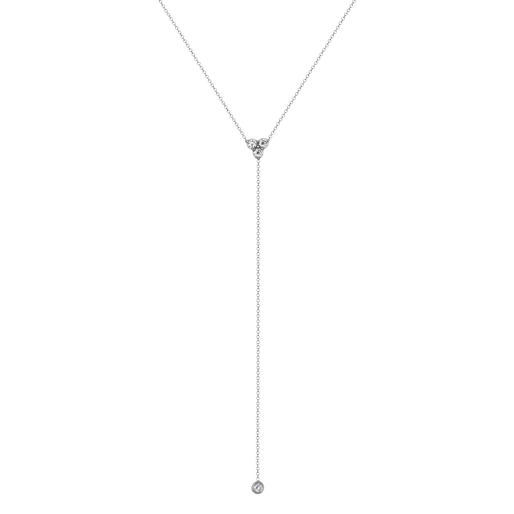 14K Diamond Y-Necklace Lariat Necklace Necklace ABN-46-D  - Abtin & Co.