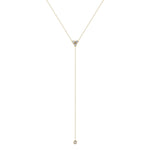 14K Diamond Y-Necklace Lariat Necklace Necklace ABN-46-D  - Abtin & Co.
