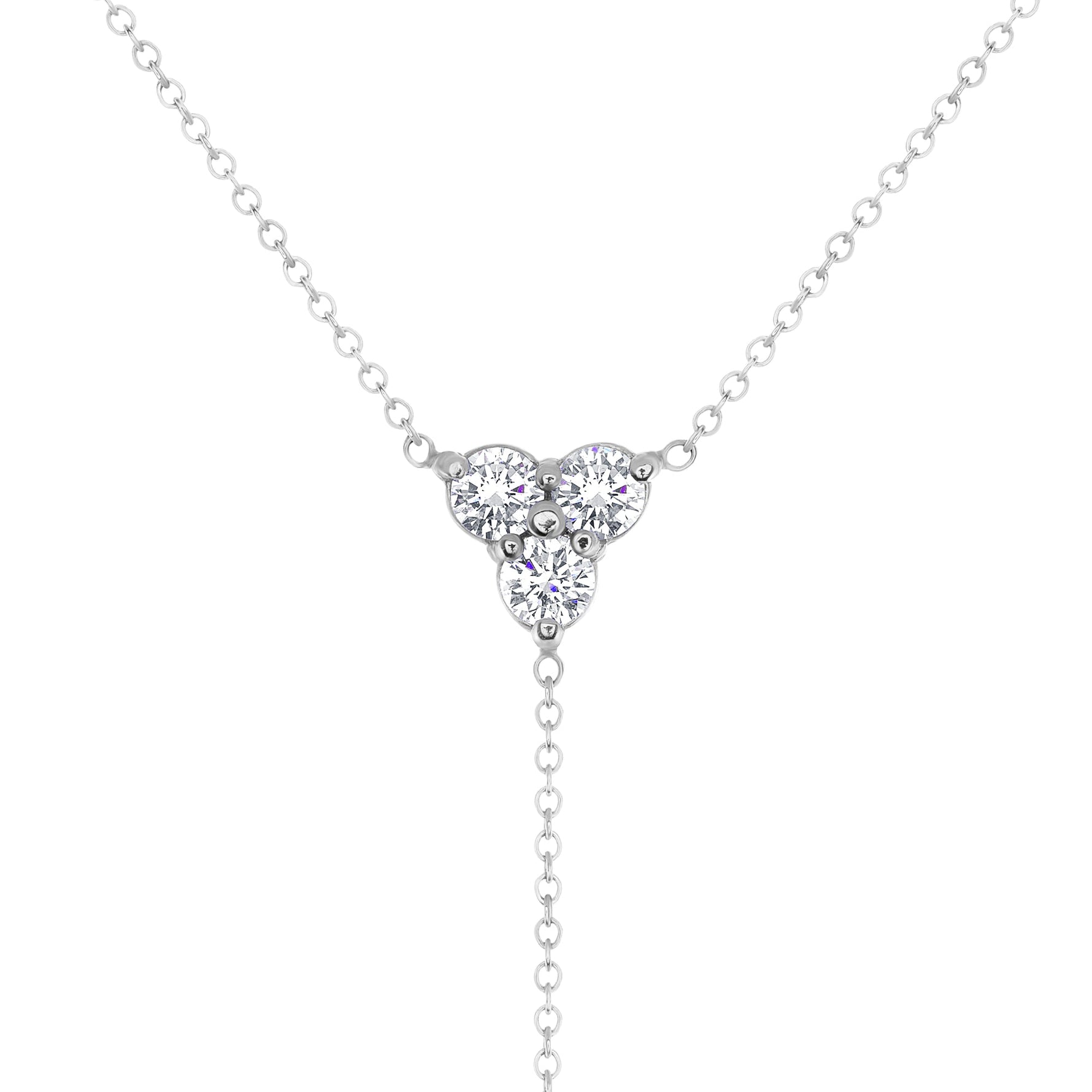 14K Diamond Y-Necklace Lariat Necklace Necklace ABN-46-D  - Abtin & Co.