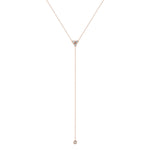 14K Diamond Y-Necklace Lariat Necklace Necklace ABN-46-D  - Abtin & Co.