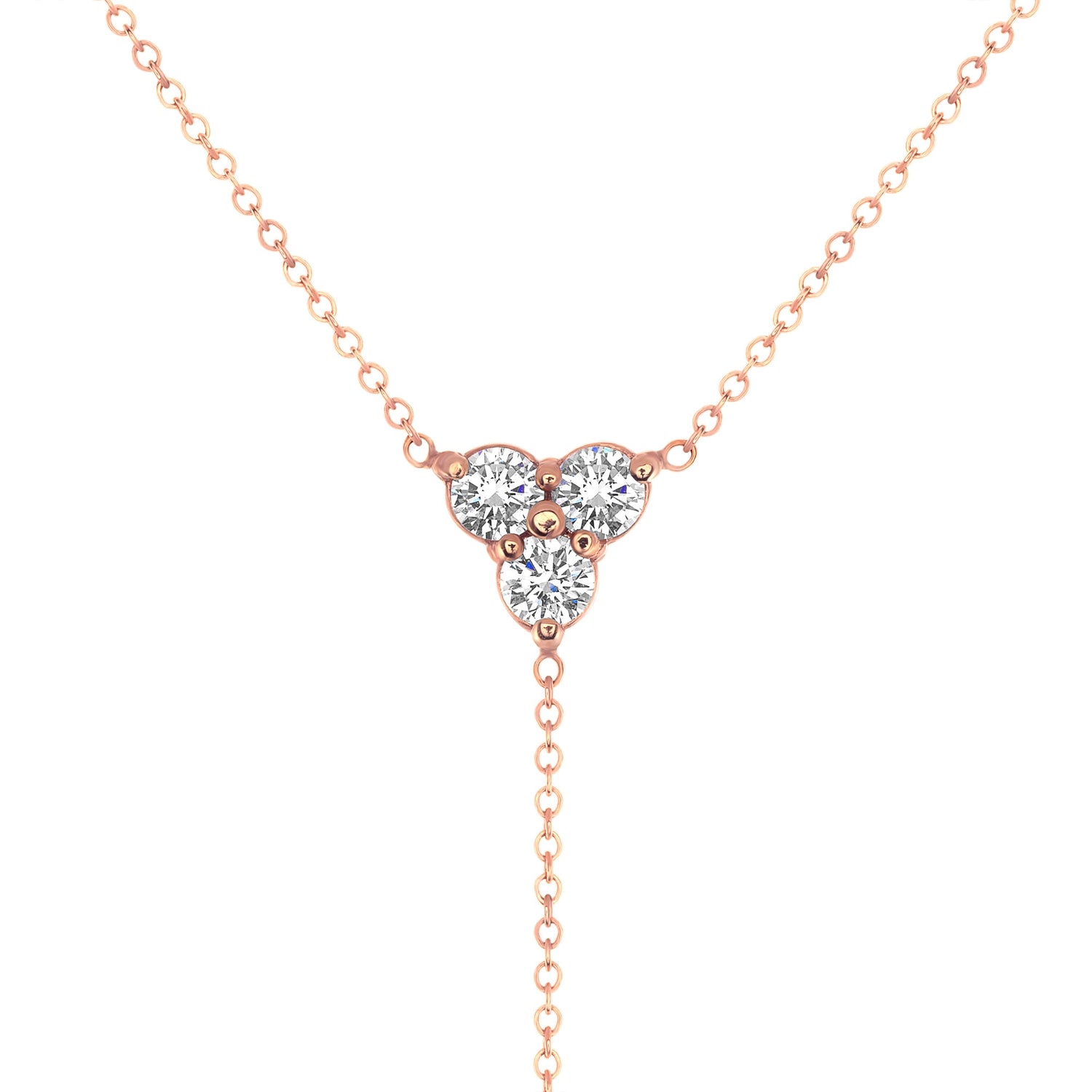14K Diamond Y-Necklace Lariat Necklace Necklace ABN-46-D  - Abtin & Co.
