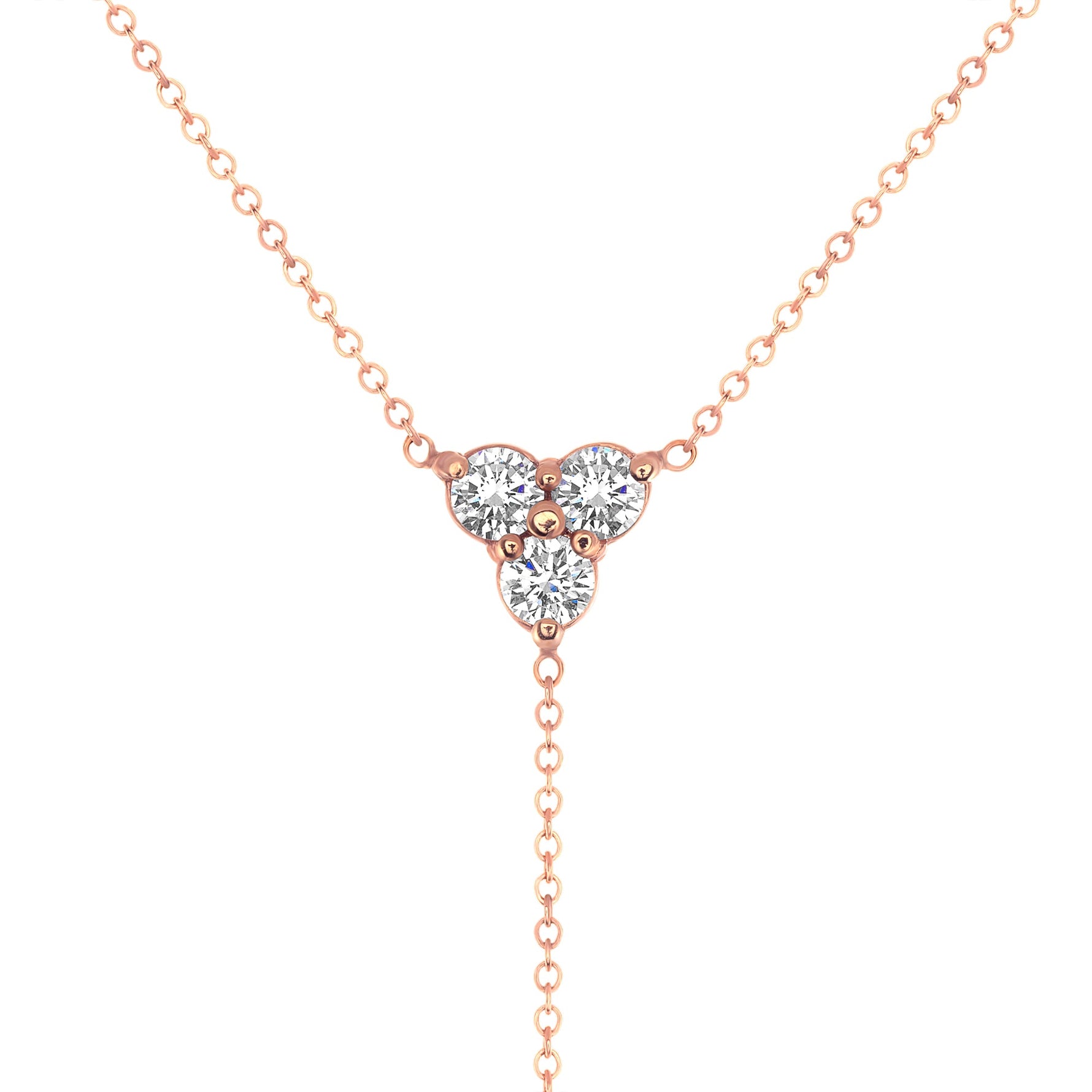 14K Diamond Y-Necklace Lariat Necklace Necklace ABN-46-D  - Abtin & Co.