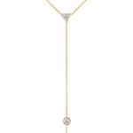 14K Diamond Y-Necklace Lariat Necklace Necklace ABN-111-D  - Abtin & Co.