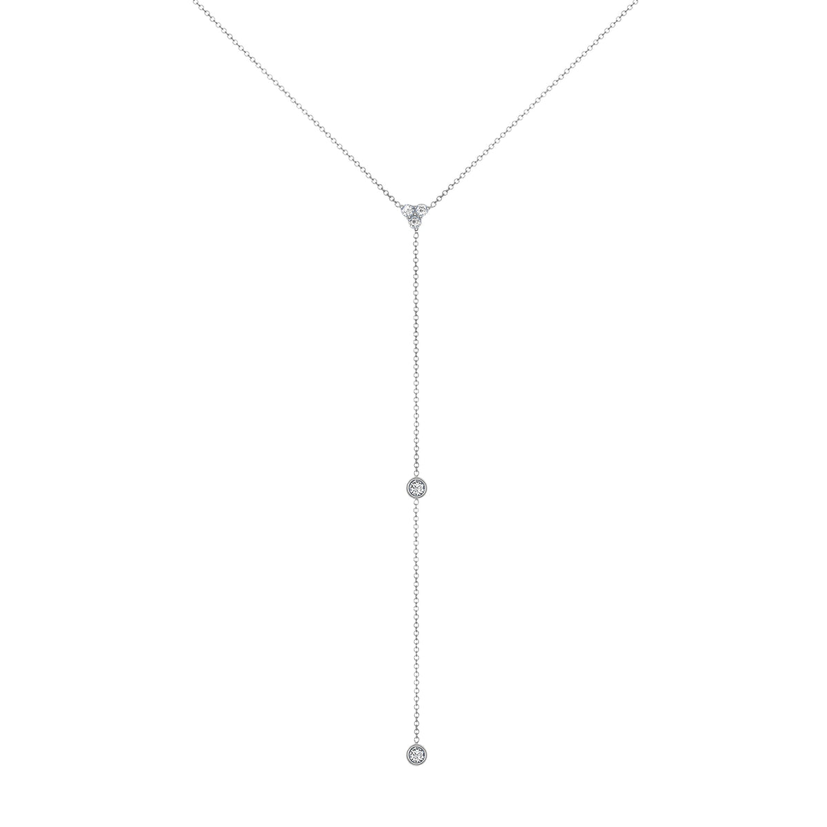 14K Diamond Y-Necklace Lariat Necklace Necklace ABN-111-D  - Abtin & Co.