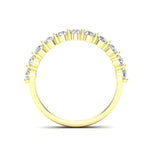 14K Floating Diamond Stackable Ring Wedding Band Ring ABB-443.1-D  - Abtin & Co.