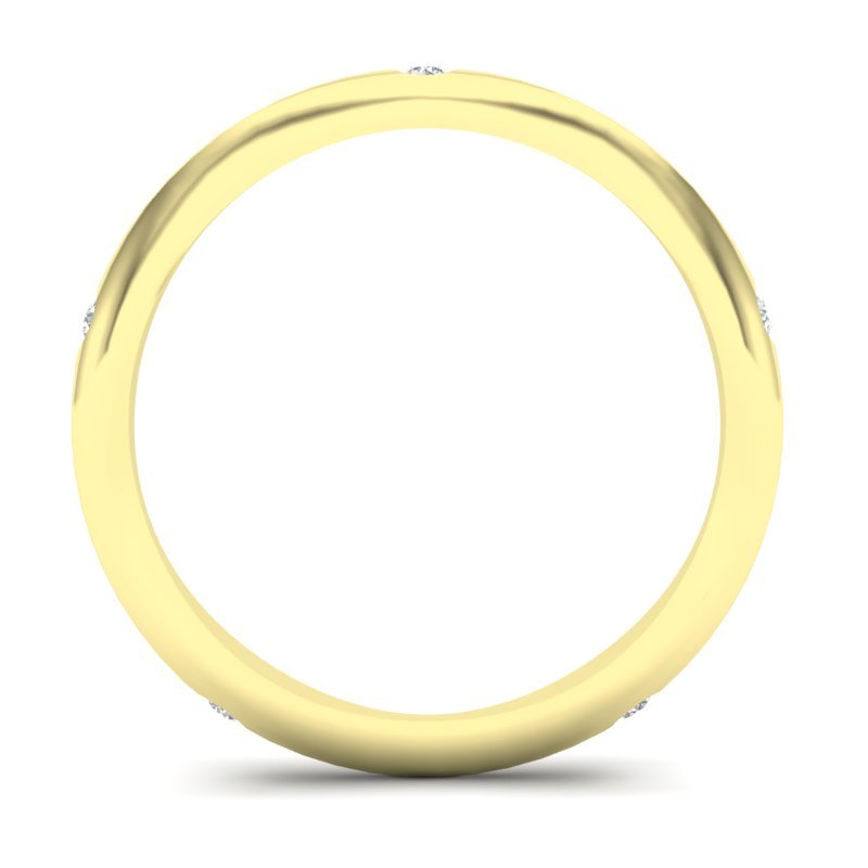 14k Gold Art Deco style Wavy Diamond Wedding Band Ring GGDB-176-D  - Abtin & Co.