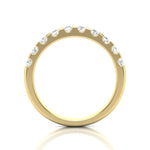 14k Gold Bar Channel Diamond Anniversary Band Ring ABB-175-D  - Abtin & Co.