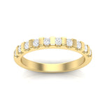 14k Gold Bar Channel Diamond Anniversary Band Ring ABB-175-D  - Abtin & Co.