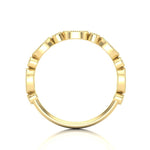 14k Gold Bezel Marquise Diamond Stackable Ring Wedding Band Ring ABB-161-D  - Abtin & Co.