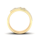 14k Gold Bezel Set Diamond Ring Ring ABB-205-D  - Abtin & Co.