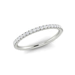 14k Gold Delicate Diamond Stackable Ring Wedding Band Ring ABB-211.2-D  - Abtin & Co.