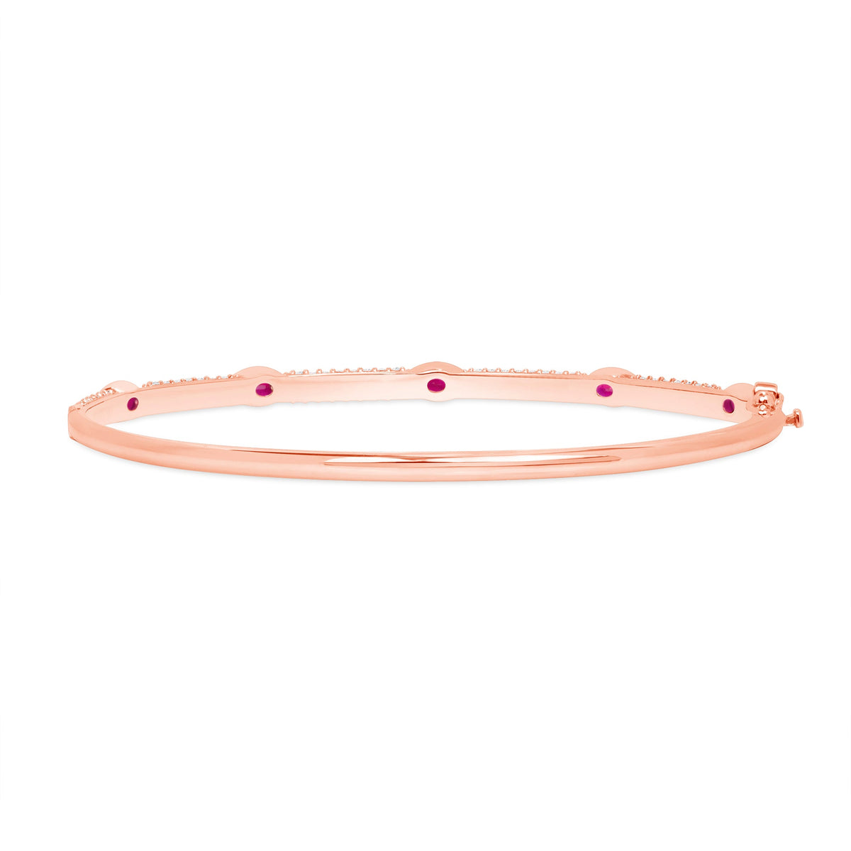 14K Gold Diamond and Ruby Bangle Bangle ABA-18R-RUD  - Abtin & Co.