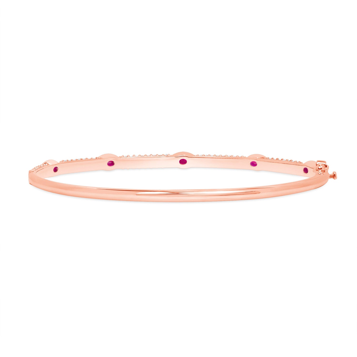 14K Gold Diamond and Ruby Bangle Bangle ABA-18R-RUD  - Abtin & Co.