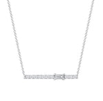 14K Gold Diamond Bar Pendant Pendant ABE_183/2_D  - Abtin & Co.