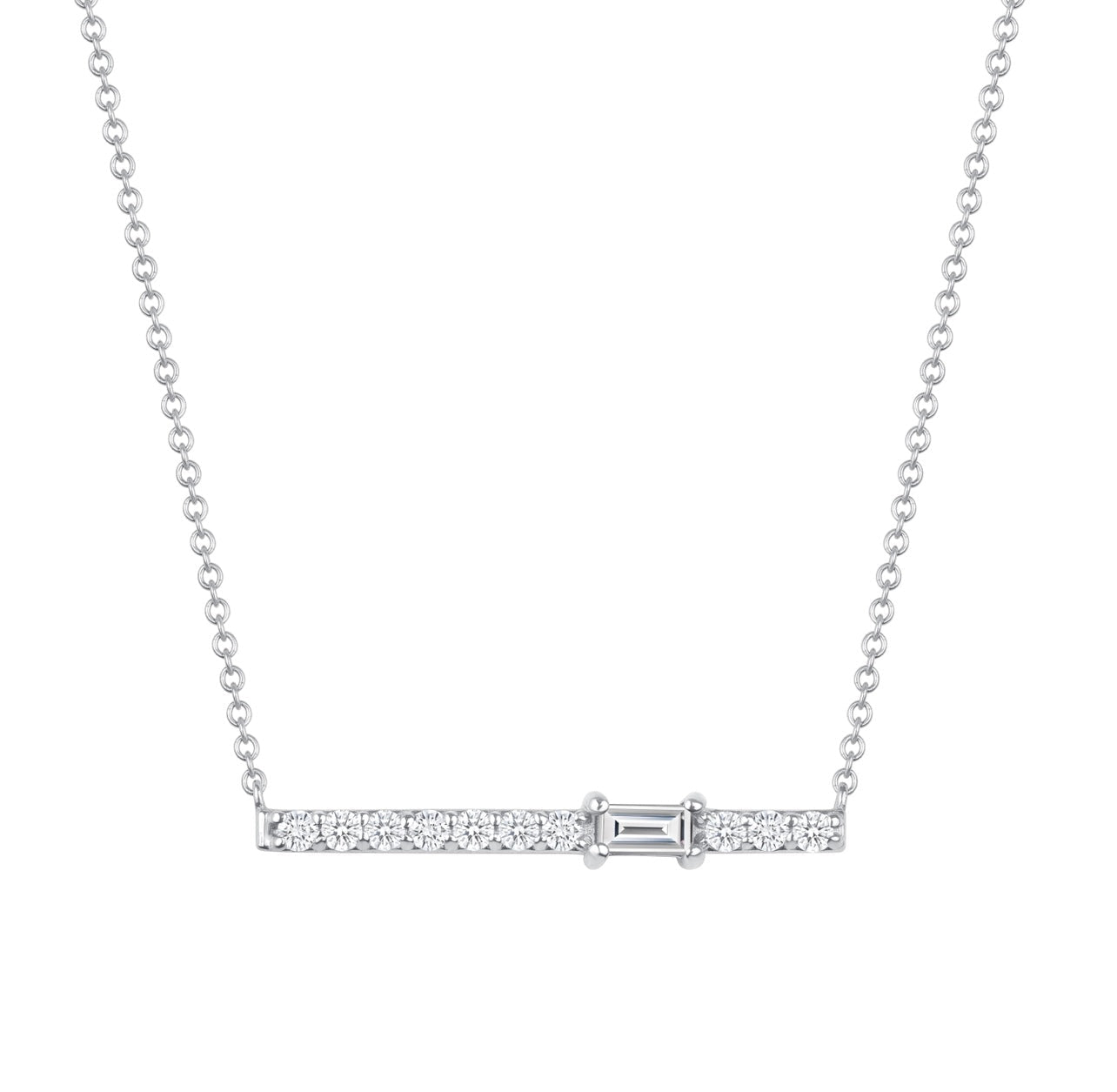14K Gold Diamond Bar Pendant Pendant ABE_183/2_D  - Abtin & Co.