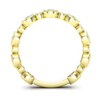 14k Gold Diamond Bezel-set Stackable Wedding Band Ring ABB-104.2-D GGDB-104.2-D - Abtin & Co.