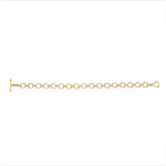 14K Gold Diamond Chain-Link Bracelet Two-Tone Bracelet Bracelet ABBR-100.1-D  - Abtin & Co.