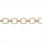 14K Gold Diamond Chain-Link Bracelet Two-Tone Bracelet Bracelet ABBR-100.2C4-D  - Abtin & Co.