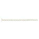 14K Gold Diamond Chain-Link Bracelet Two-Tone Bracelet Bracelet ABBR-100.2C4-D  - Abtin & Co.