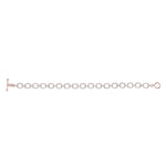 14K Gold Diamond Chain-link Bracelet Two Tone Bracelet Bracelet ABBR-100.2C6-D  - Abtin & Co.