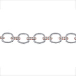 14K Gold Diamond Chain-Link Bracelet Two-Tone Bracelet Bracelet ABBR-100.1C2-D  - Abtin & Co.