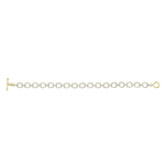 14K Gold Diamond Chain-Link Bracelet Two-Tone Bracelet Bracelet ABBR-100.2C3-D  - Abtin & Co.