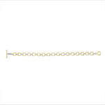 14K Gold Diamond Chain-Link Bracelet Two-Tone Bracelet Bracelet ABBR-100.1C3-D  - Abtin & Co.