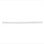 14K Gold Diamond Chain-Link Bracelet Two-Tone Bracelet Bracelet ABBR-100.1C1-D  - Abtin & Co.