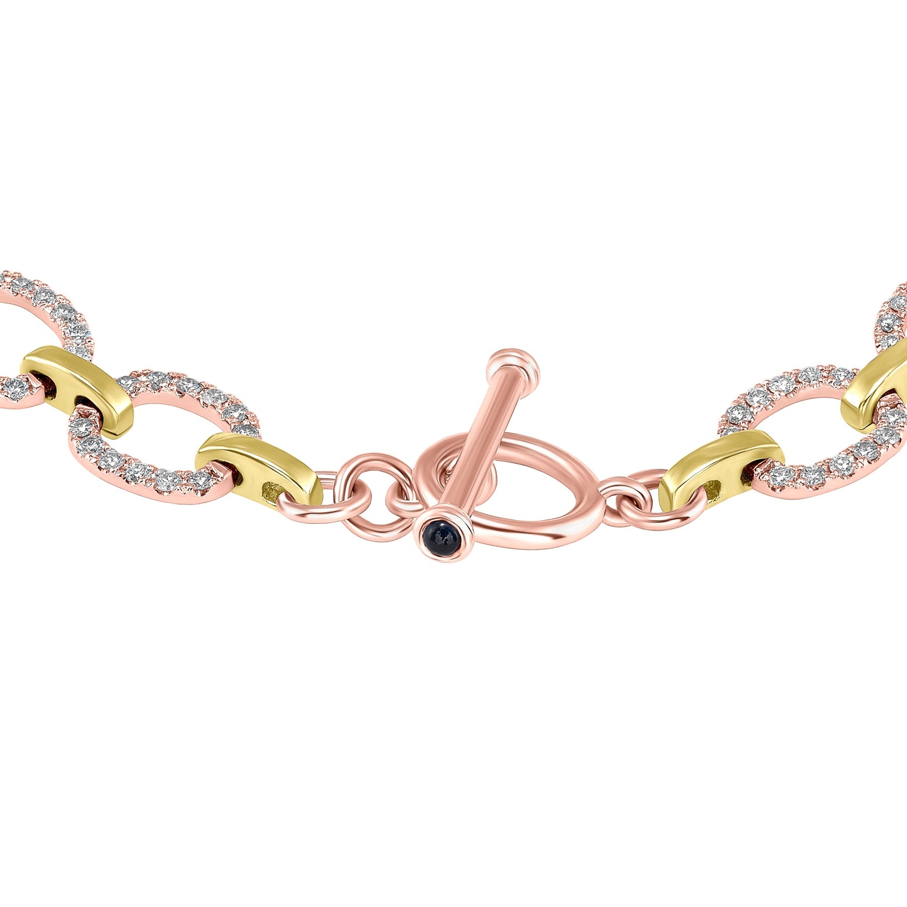 14K Gold Diamond Chain-Link Bracelet Bracelet ABR-100.2C5-D  - Abtin & Co.