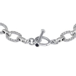 14K Gold Diamond Chain-link Bracelet Bracelet ABBR-100.2W-D  - Abtin & Co.