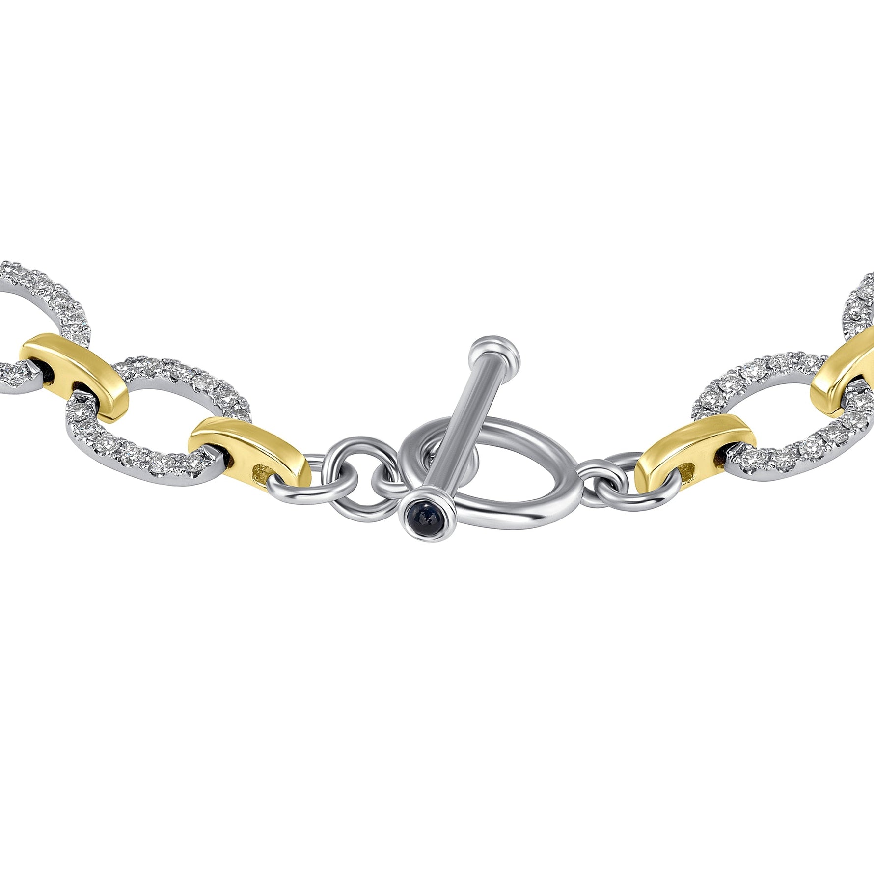 14K Gold Diamond Chain-Link Bracelet Bracelet ABR-100.2C1-D  - Abtin & Co.