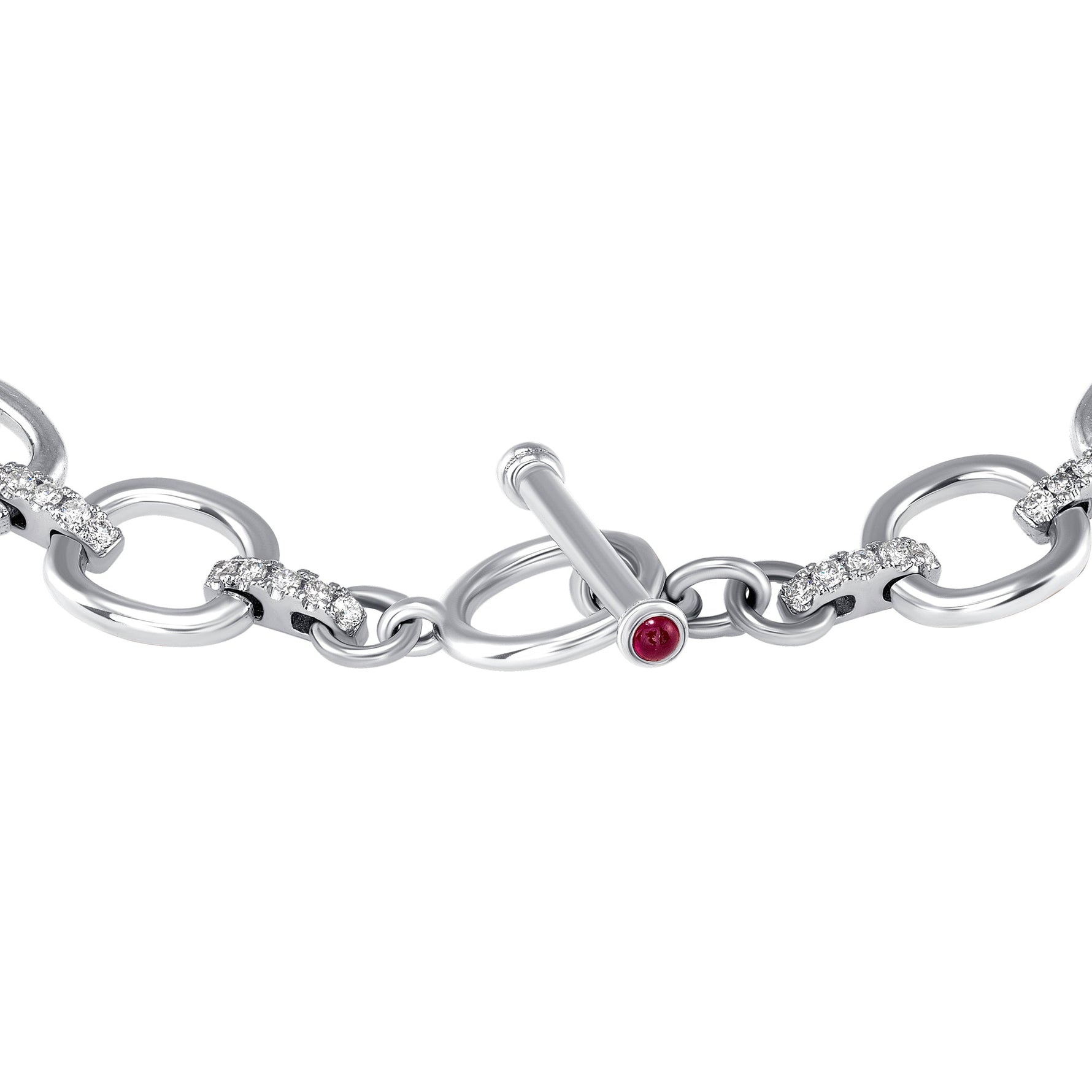 14K Gold Diamond Chain-Link Bracelet Bracelet ABR-100.1W-D  - Abtin & Co.
