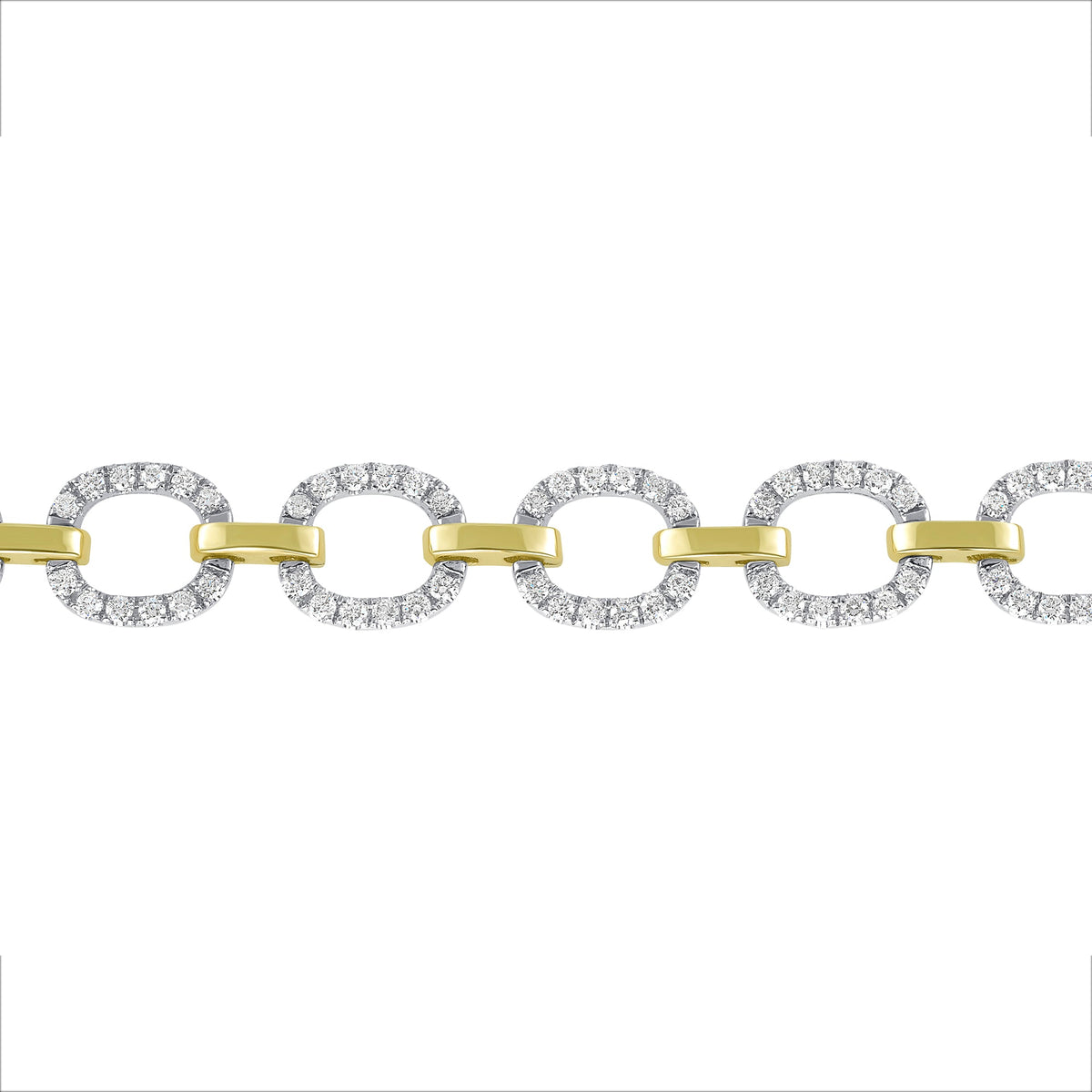 14K Gold Diamond Chain-Link Bracelet Bracelet ABR-100.2C1-D  - Abtin & Co.