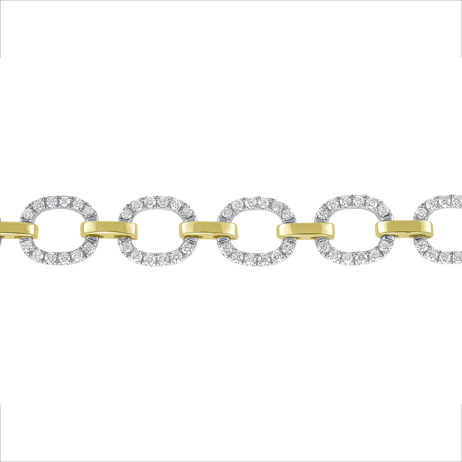 14K Gold Diamond Chain-Link Bracelet Bracelet ABR-100.2C1-D  - Abtin & Co.