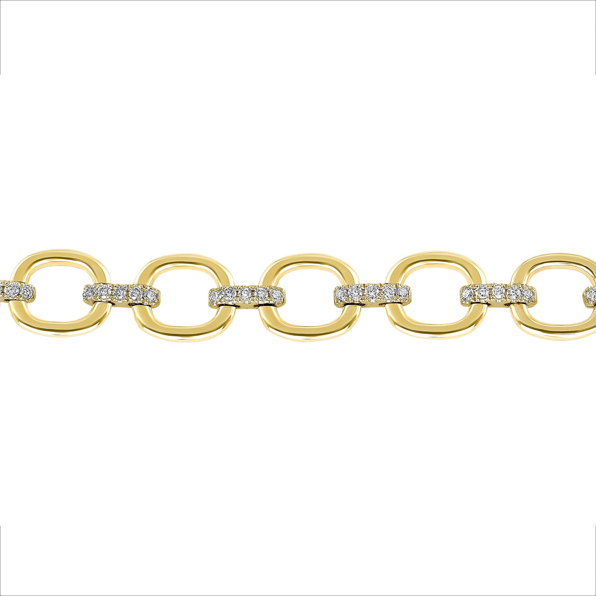 14K Gold Diamond Chain-Link Bracelet Bracelet ABR-100.1Y-D  - Abtin & Co.